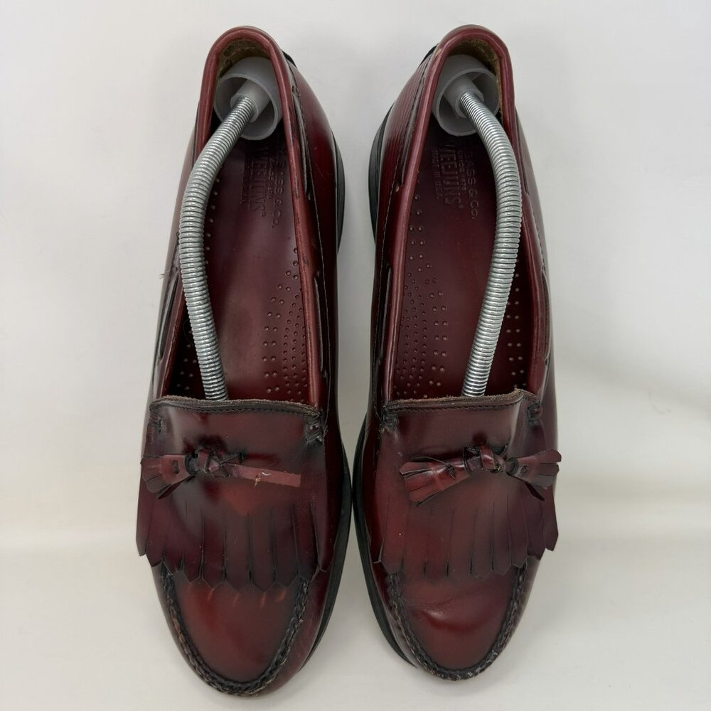 G.H. Bass Weejuns Tassled Loafers Maroon Men’s Size 12 D - Picture 5 of 8
